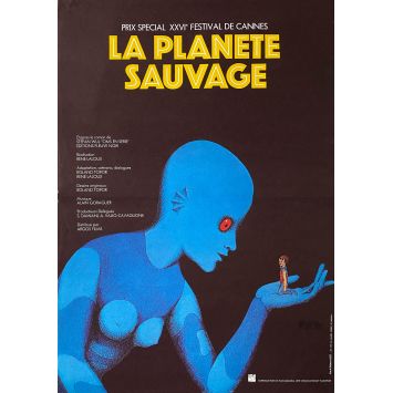 LA PLANETE SAUVAGE Affiche de film- 40x54 cm. - 1973 - René Laloux, Barry Bostwick