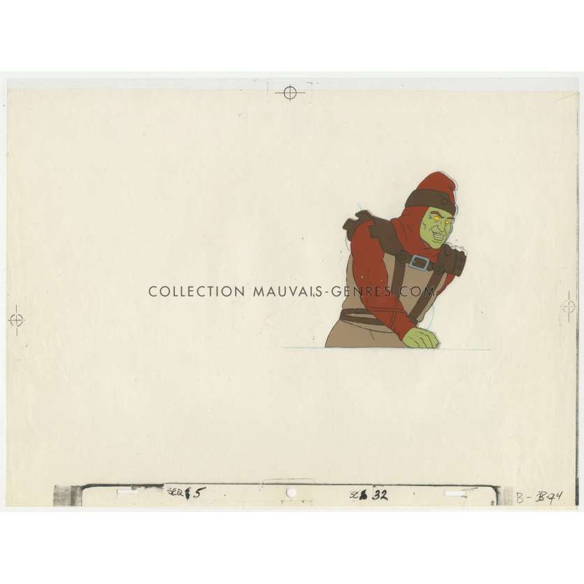METAL HURLANT Anime Cel avec Dessin N02 - 24x30 cm. - 1981 - Moebius, Richard Corben