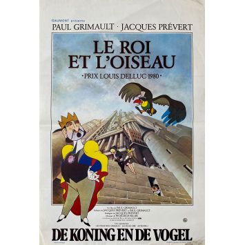 LE ROI ET L'OISEAU Affiche de film- 35x55 cm. - 1980 - Paul Grimault, Jean Martin