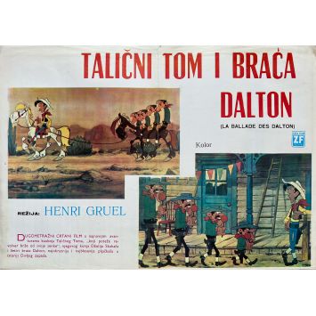 LUCKY LUKE LA BALLADE DES DALTONS Affiches de film x3 - 35x50 cm. - 1978 - René Goscinny, Roger Carel