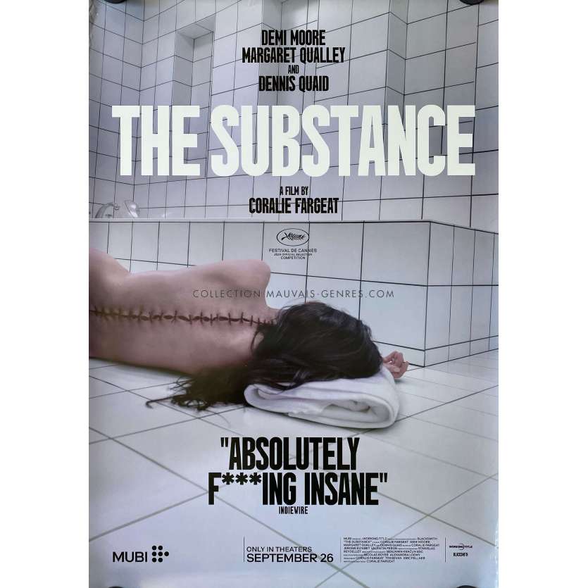 THE SUBSTANCE U.S Movie Poster- 27x40 in. - 2024 - Coralie Fargeat, Demi Moore