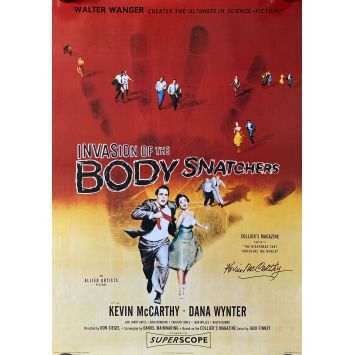 INVASION OF THA BODY SNATCHERS U.S Signed Poster- 27x40 in. - 1956/R2000 - Don Siegel, Kevin McCarthy