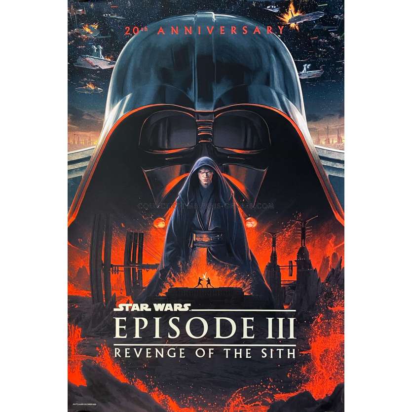 STAR WARS - REVENGE OF THE SITHS U.S Art Print BNG/Timed Ed. - 24x36 in. - 2003/R2023 - George Lucas, Harrison Ford