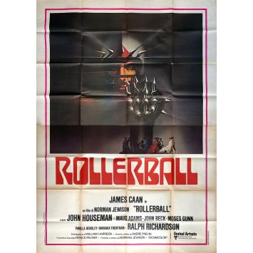ROLLERBALL Italian Movie Poster- 55x70 in. - 1975 - Norman Jewinson, James Caan