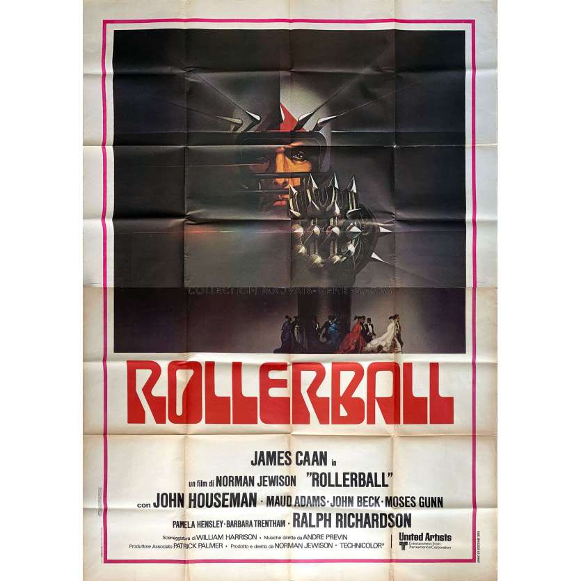 ROLLERBALL Affiche de film- 140x200 cm. - 1975 - Norman Jewinson, James Caan