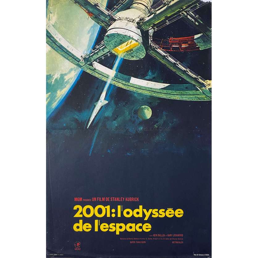 2001 L'ODYSSEE DE L'ESPACE Affiche de film- 40x60 cm. - 1968/R1981 - Stanley Kubrick, Keir Dullea