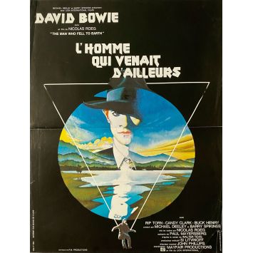 THE MAN WHO FELL TO EARTH French Movie Poster- 15x21 in. - 1976 - Nicholas Roeg, David Bowie THE MAN WHO FELL TO EARTH French Movie Poster- 15x21 in. - 1976 - Nicholas Roeg, David Bowie