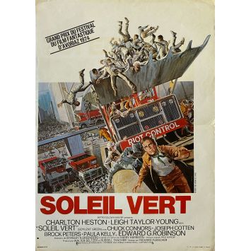 SOYLENT GREEN French Movie Poster- 15x21 in. - 1973 - Richard Fleisher, Charlton Heston