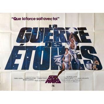 STAR WARS - A NEW HOPE French Movie Poster- 94x63 in. - 1977 - George Lucas, Harrison Ford STAR WARS - A NEW HOPE French Movie Poster- 94x63 in. - 1977 - George Lucas, Harrison Ford