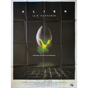 ALIEN French Movie Poster- 47x63 in. - 1979 - Ridley Scott, Sigourney Weaver ALIEN French Movie Poster- 47x63 in. - 1979 - Ridley Scott, Sigourney Weaver