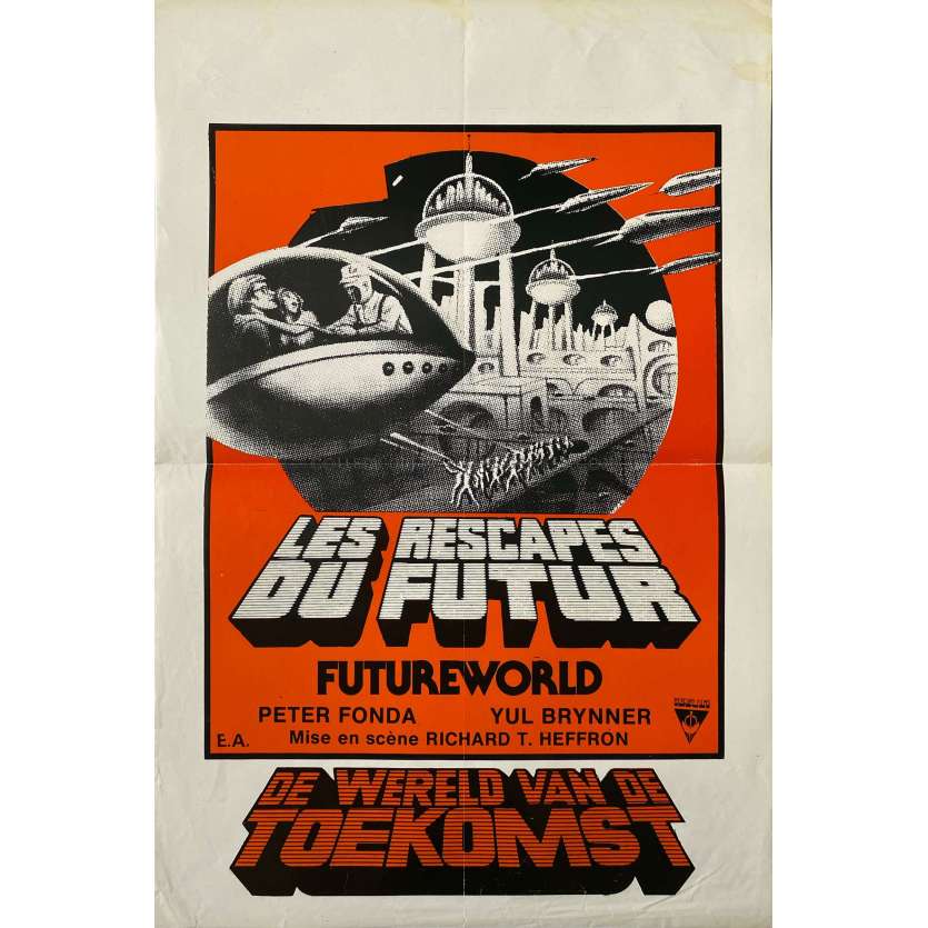 LES RESCAPES DU FUTUR Affiche de film- 35x55 cm. - 1976 - Richard T. Heffron, Yul Brynner