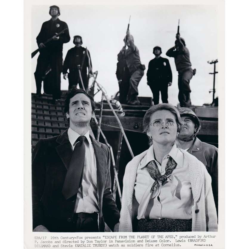 LES EVADES DE LA PLANETE DES SINGES Photo de presse EPA-17 - 20x25 cm. - 1971 - Don Taylor, Roddy McDowall
