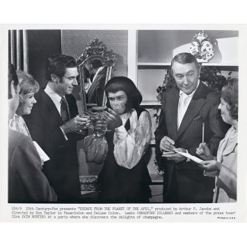 LES EVADES DE LA PLANETE DES SINGES Photo de presse EPA-9 - 20x25 cm. - 1971 - Don Taylor, Roddy McDowall