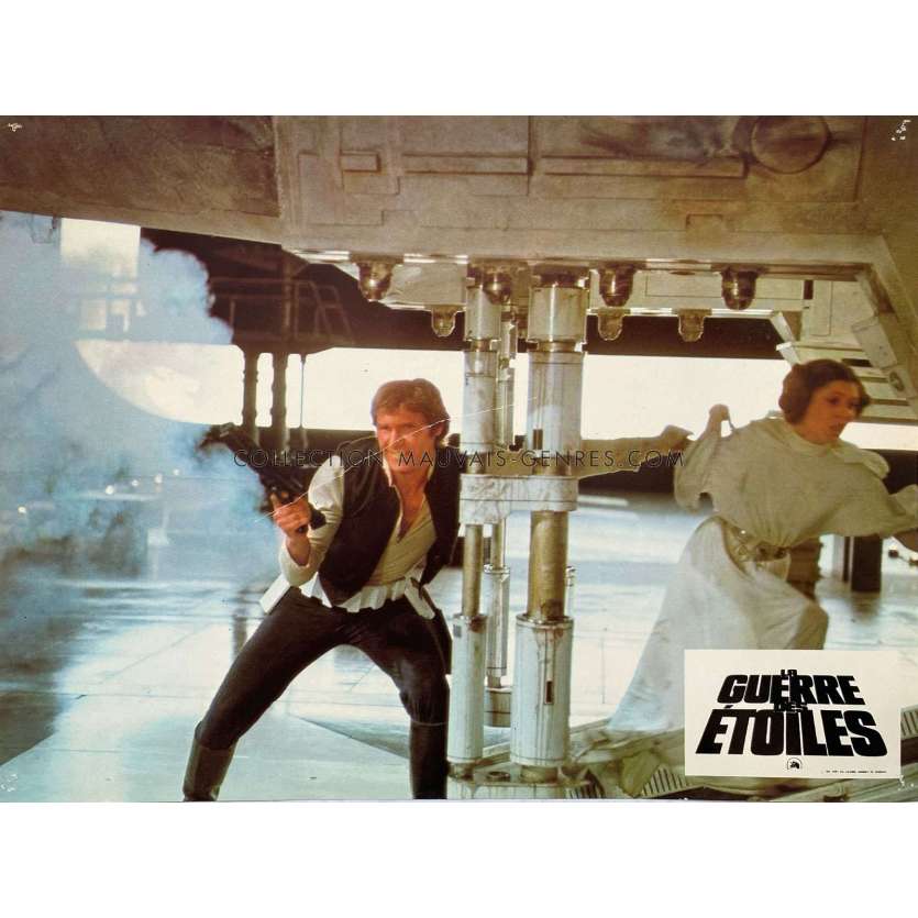 STAR WARS - A NEW HOPE French Lobby Card- 9x12 in. - 1977 - George Lucas, Harrison Ford