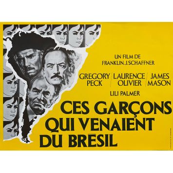 THE BOYS FROM BRAZIL French Movie Poster- 12x15 in. - 1978 - Franklin J. Schaffner, Gregory Peck