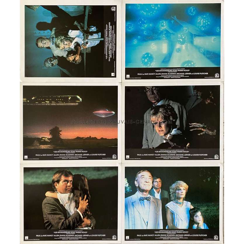 STRANGE INVADERS French Lobby Cards x6 - 10x12 in. - 1983 - Michael Laughlin, Nancy Allen