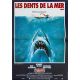 JAWS French Movie Poster FOLDED. - 15x21 in. - 1975/R1990 - Steven Spielberg, Roy Sheider