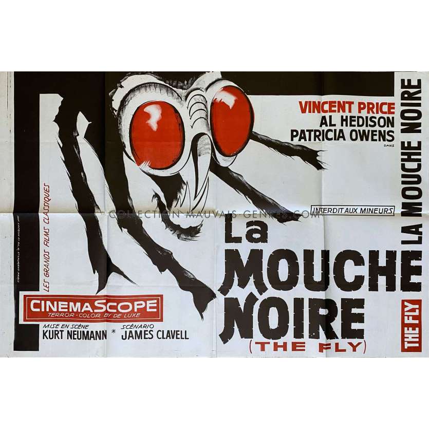 THE FLY French Movie Poster- 32x47 in. - 1958/R1970 - Kurt Neumann, Vincent Price
