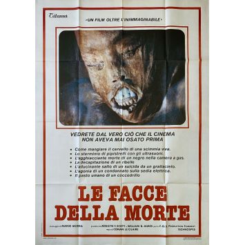 FACES OF DEATH Italian Movie Poster- 39x55 in. - 1978 - John Alan Schwartz, Michael Carr