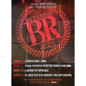 BATTLE ROYALE French Movie Poster Adv. - 47x63 in. - 2000 - Kinji Fukasaku, Takeshi Kitano