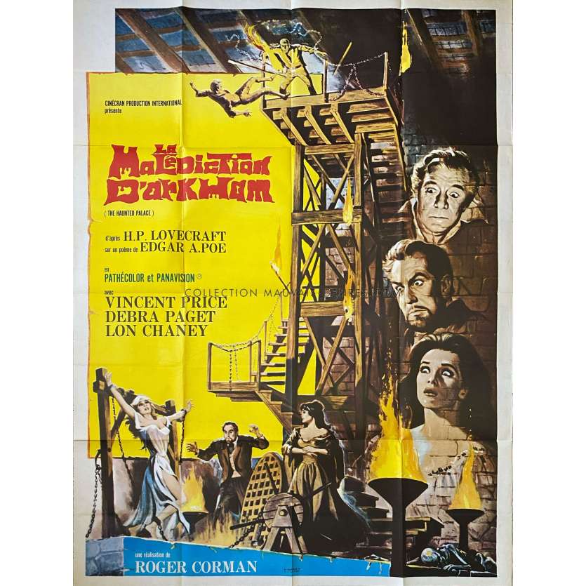 THE HAUNTED PALACE French Movie Poster- 47x63 in. - 1963 - Roger Corman, Vincent Price