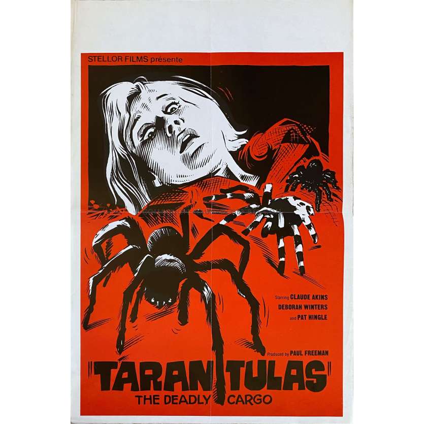 TARANTULAS THE DEADLY CARGO Belgian Movie Poster- 14x21 in. - 1977 - Stuart Hagmann, Claude Akins