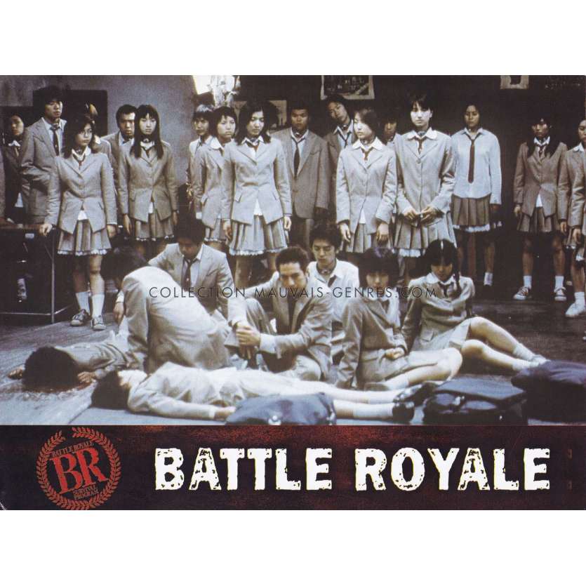 BATTLE ROYALE French Lobby Card N01 - 9x12 in. - 2000 - Kinji Fukasaku, Takeshi Kitano