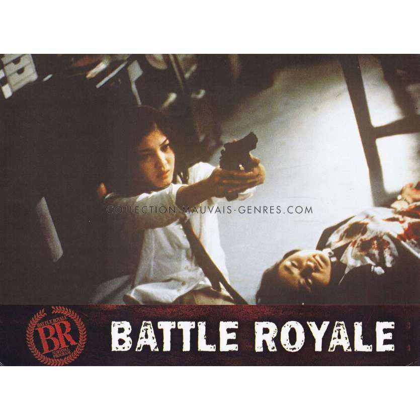 BATTLE ROYALE French Lobby Card N02 - 9x12 in. - 2000 - Kinji Fukasaku, Takeshi Kitano