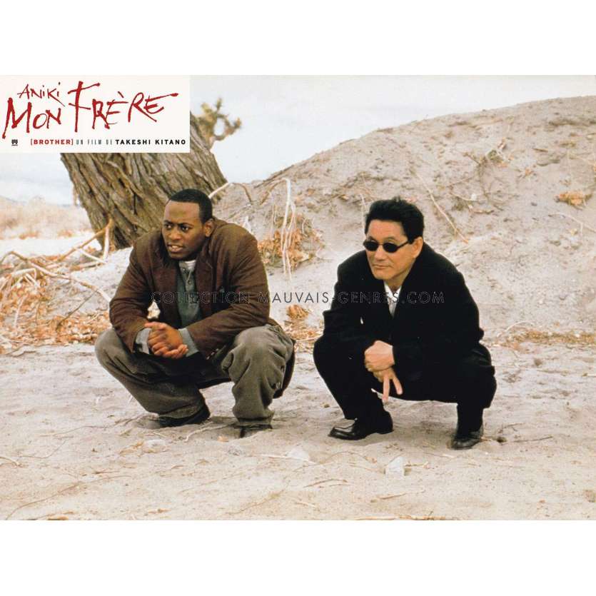 BROTHER French Lobby Card N01 - 9x12 in. - 2000 - Takeshi Kitano, Omar Epps