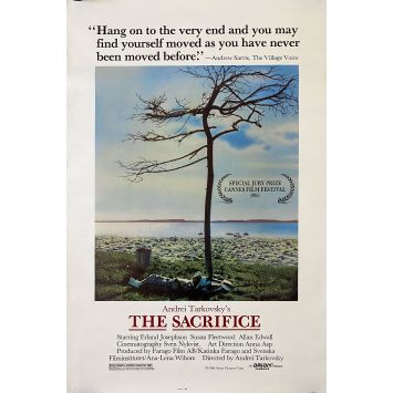 THE SACRIFICE U.S Movie Poster- 27x41 in. - 1986 - Andrei Tarkovsky, Erland Josephson
