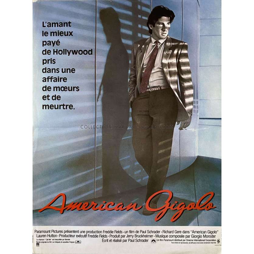 AMERICAN GIGOLO Affiche de film- 40x54 cm. - 1980 - Paul Schrader, Richard Gere