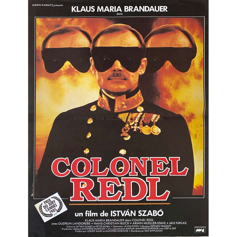 COLONEL REDL Affiche de film- 40x54 cm. - 1985 - Istvan Szabo, Klaus Maria Brandauer