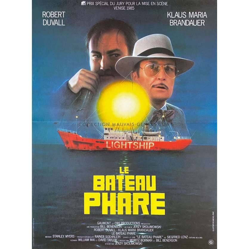 LE BATEAU PHARE Affiche de film- 40x54 cm. - 1985 - Jerzy Skolimowski, Robert Duvall