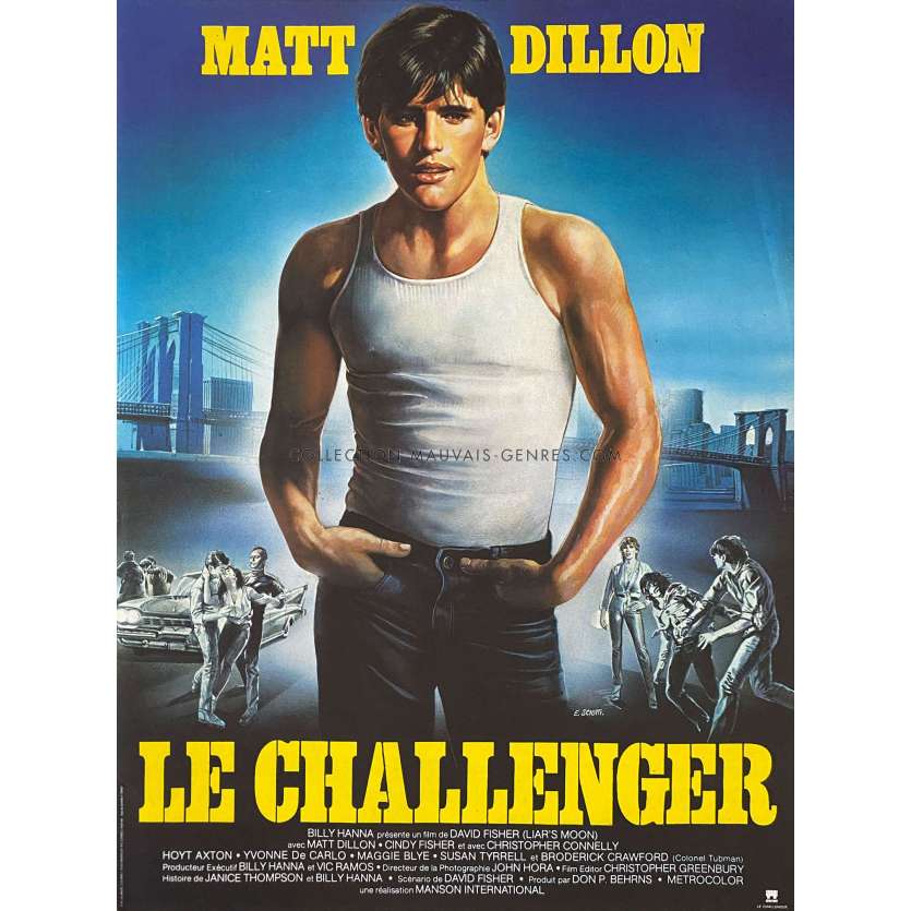 LE CHALLENGER Affiche de film- 40x54 cm. - 1981 - David Fisher, Matt Dillon
