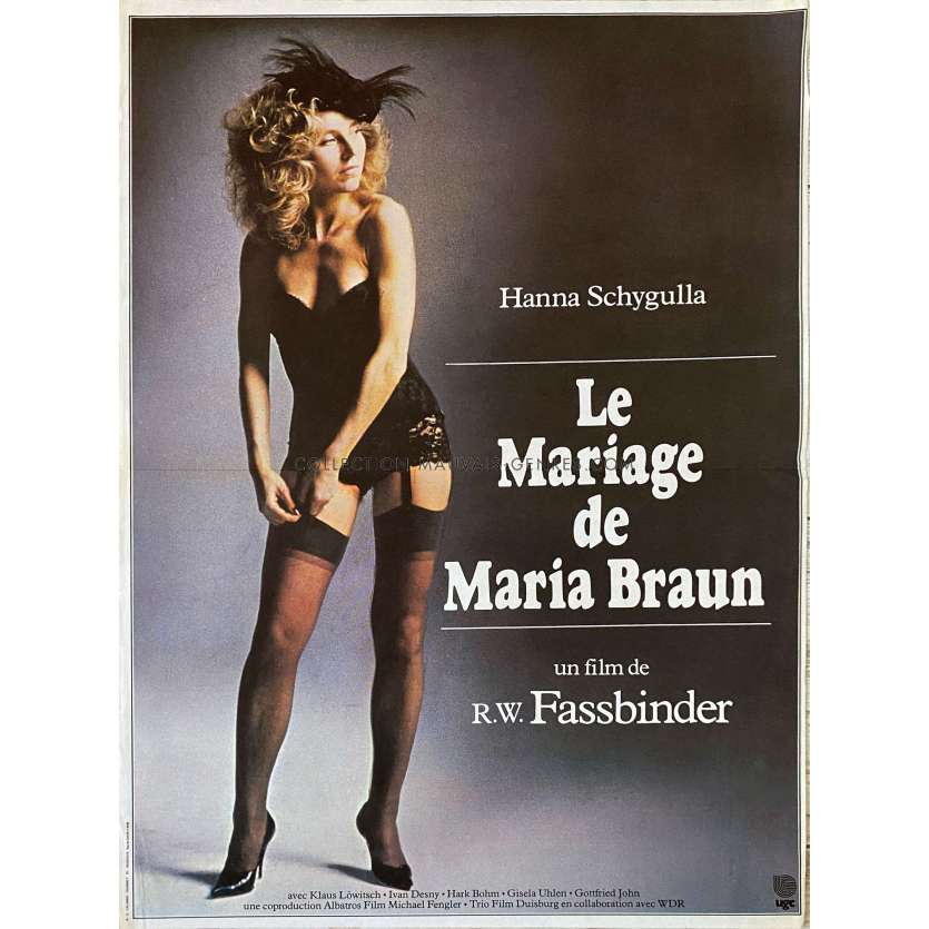 THE MARRIAGE OF MARIA BRAUN French Movie Poster- 15x21 in. - 1979 - Rainer Werner Fassbinder, Hanna Schygulla