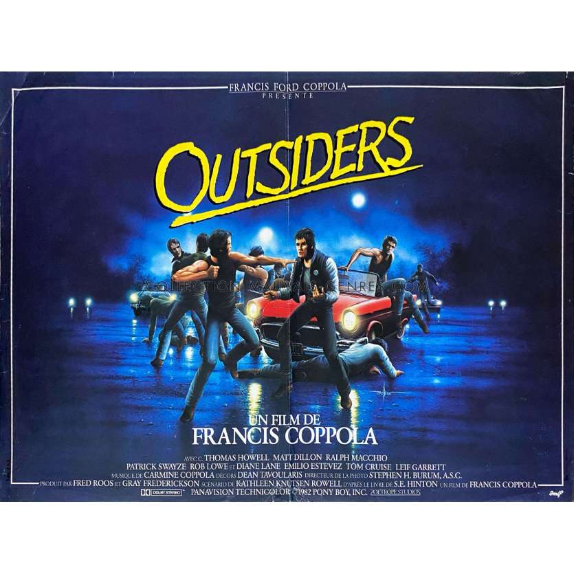 OUTSIDERS Affiche de film- 40x54 cm. - 1983 - Francis Ford Coppola, Matt Dillon