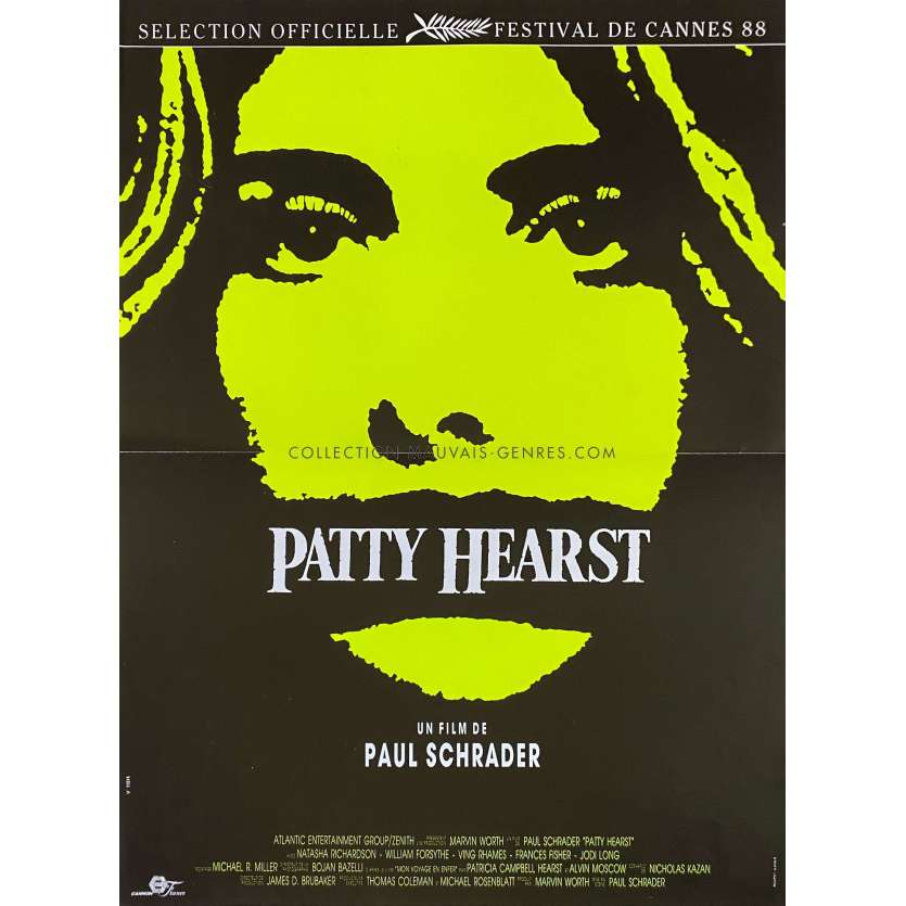 PATTY HEARST Affiche de film- 40x54 cm. - 1988 - Paul Schrader, Natasha Richardson