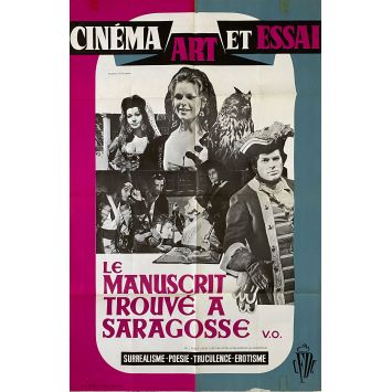 LE MANUSCRIT TROUVE A SARAGOSSE Affiche de film- 80x120 cm. - 1965 - Wojciech Has, Zbigniew Cybulski