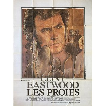 LES PROIES Affiche de film- 120x160 cm. - 1971 - Don Siegel, Clint Eastwood
