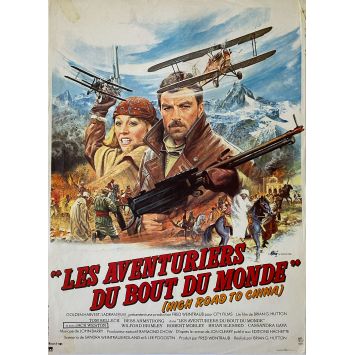 HIGH ROAD TO CHINA French Movie Poster- 15x21 in. - 1983 - Brian G. Hutton, Tom Selleck