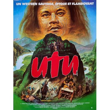 UTU French Movie Poster- 15x21 in. - 1983 - Geoff Murphy, Anzac Wallace