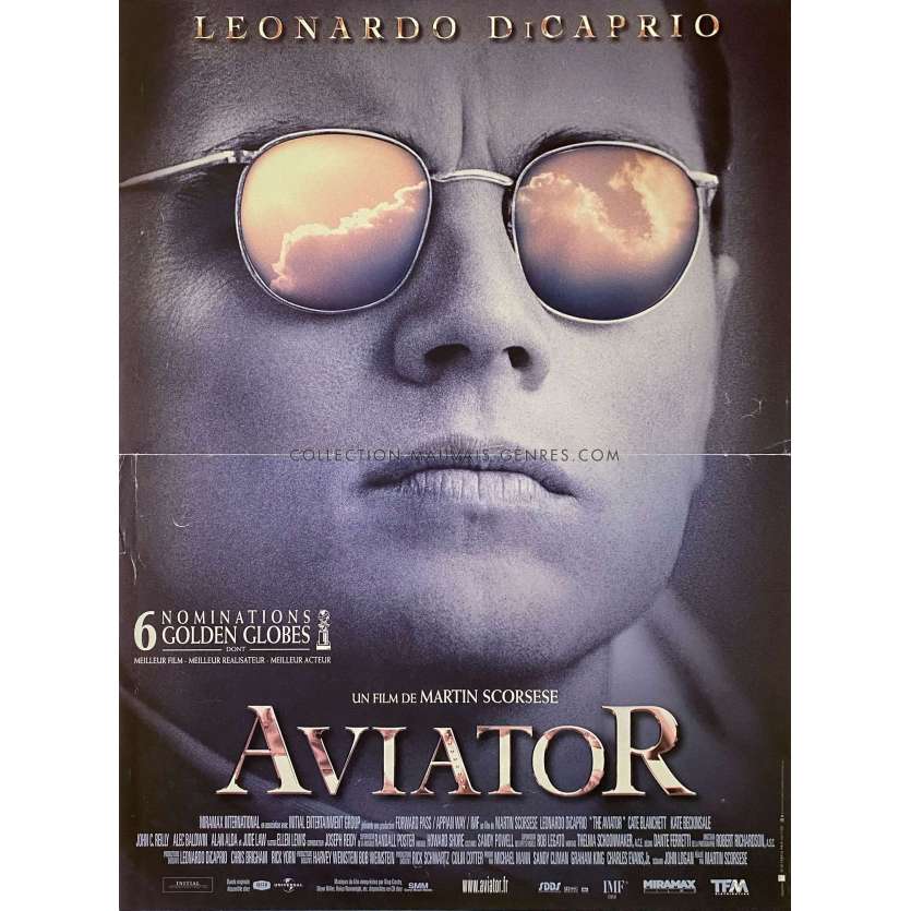 Affiche française du film Aviator mettant en avant l'ambiance vintage du jeu