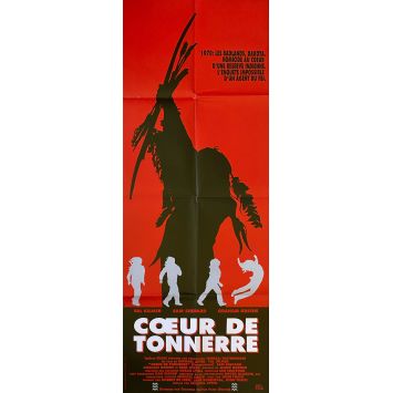 THUNDERHEART French Movie Poster- 23x63 in. - 1992 - Michael Apted, Val Kilmer