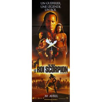 THE SCORPION KING French Movie Poster- 23x63 in. - 2002 - Chuck Russell, Dwayne Johnson