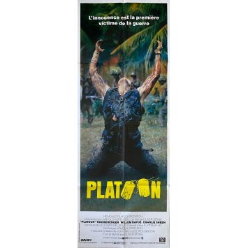 PLATOON Affiche de film- 60x160 cm. - 1986 - Oliver Stone, Willem Dafoe