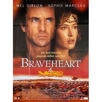 BRAVEHEART French Movie Poster- 47x63 in. - 1995 - Mel Gibson, Patrick McGoohan