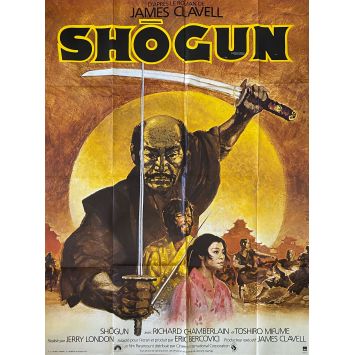 SHOGUN French Movie Poster- 47x63 in. - 1980 - Jerry London, Toshiro Mifune