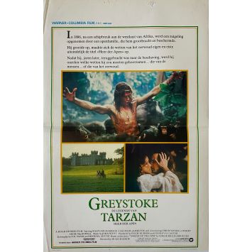 GREYSTOKE Belgian Movie Poster- 14x21 in. - 1984 - Hugh Hudson, Christophe Lambert