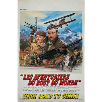 HIGH ROAD TO CHINA Belgian Movie Poster- 14x21 in. - 1983 - Brian G. Hutton, Tom Selleck