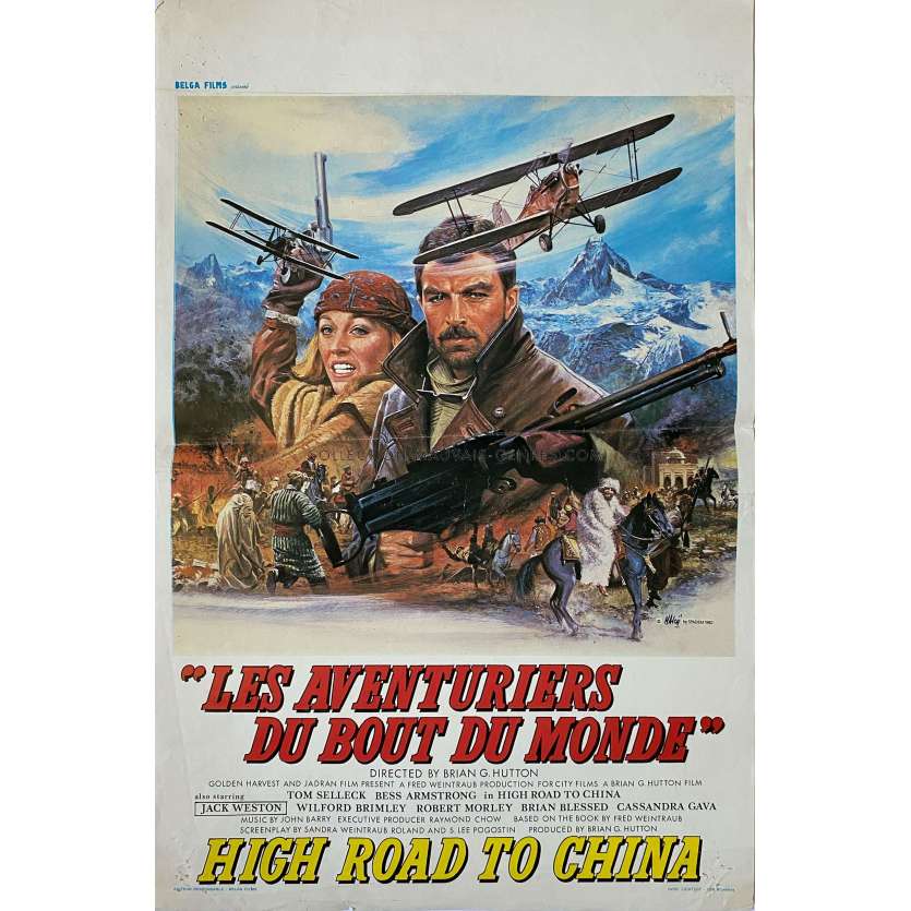 LES AVENTURIERS DU BOUT DU MONDE Affiche de film- 35x55 cm. - 1983 - Brian G. Hutton, Tom Selleck